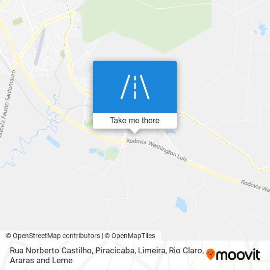 Mapa Rua Norberto Castilho