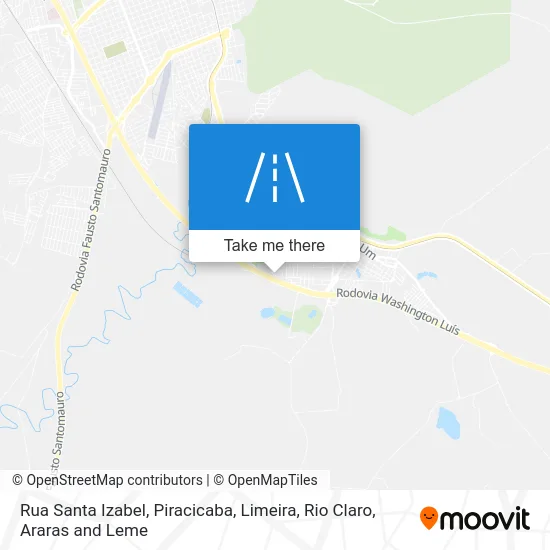 Rua Santa Izabel map