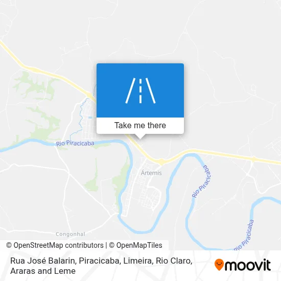 Rua José Balarin map