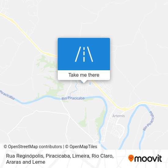 Rua Reginópolis map