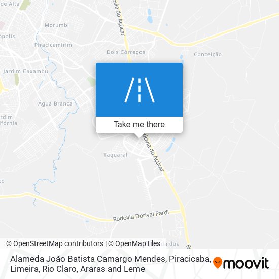 Mapa Alameda João Batista Camargo Mendes
