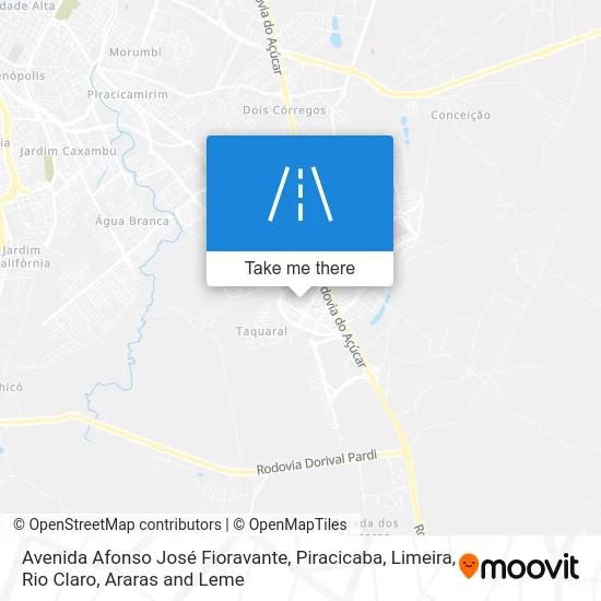 Avenida Afonso José Fioravante map