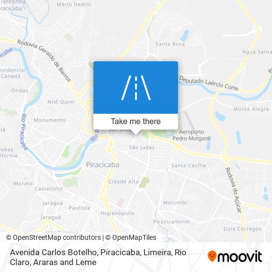 Mapa Avenida Carlos Botelho