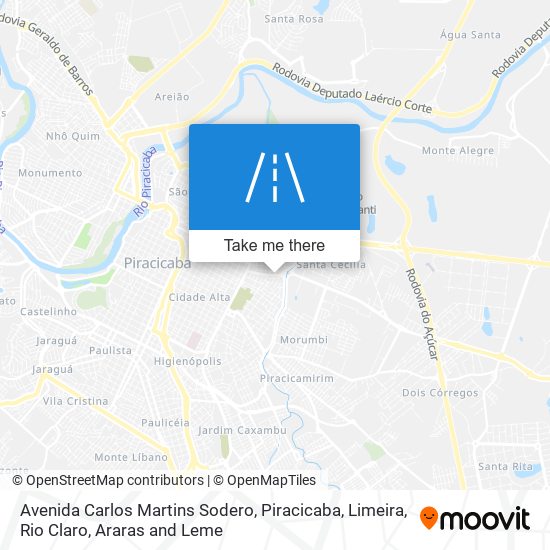 Mapa Avenida Carlos Martins Sodero