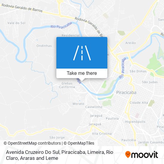 Mapa Avenida Cruzeiro Do Sul