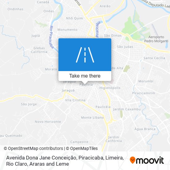 Avenida Dona Jane Conceição map