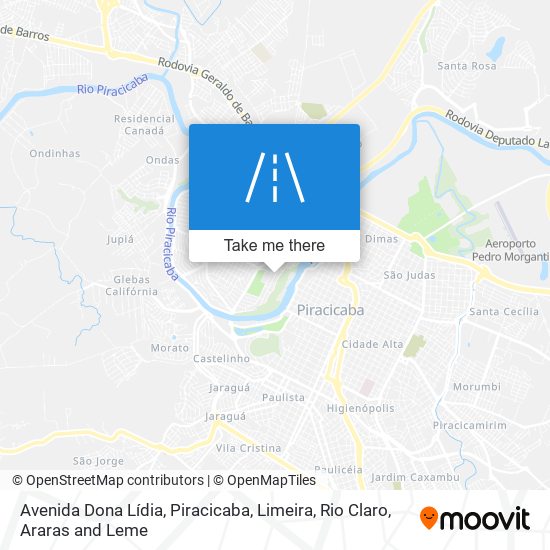 Avenida Dona Lídia map