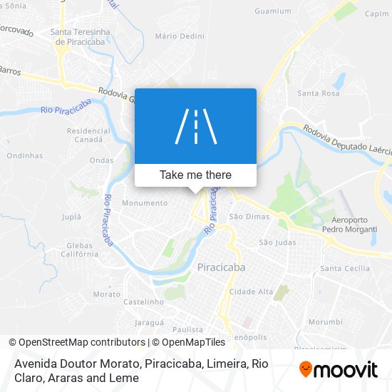 Mapa Avenida Doutor Morato