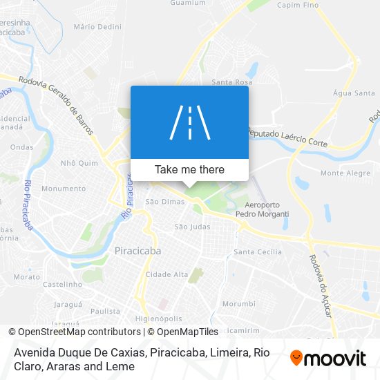 Mapa Avenida Duque De Caxias