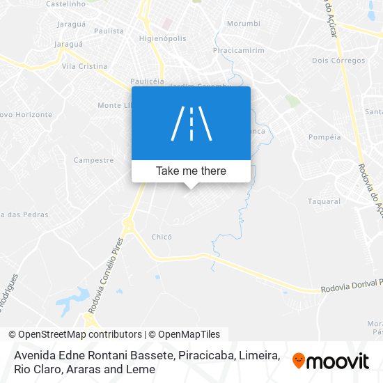 Mapa Avenida Edne Rontani Bassete