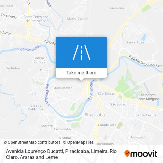 Mapa Avenida Lourenço Ducatti