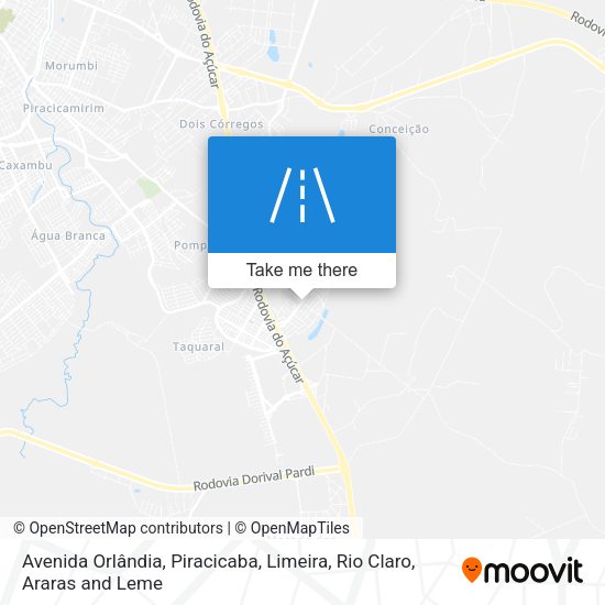 Avenida Orlândia map