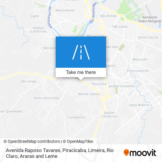 Mapa Avenida Raposo Tavares