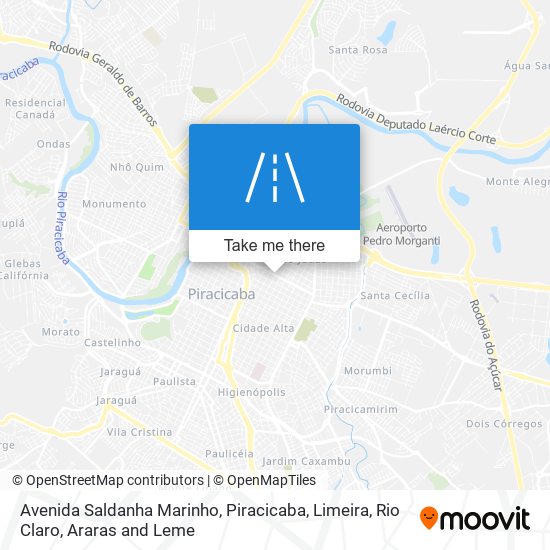 Mapa Avenida Saldanha Marinho