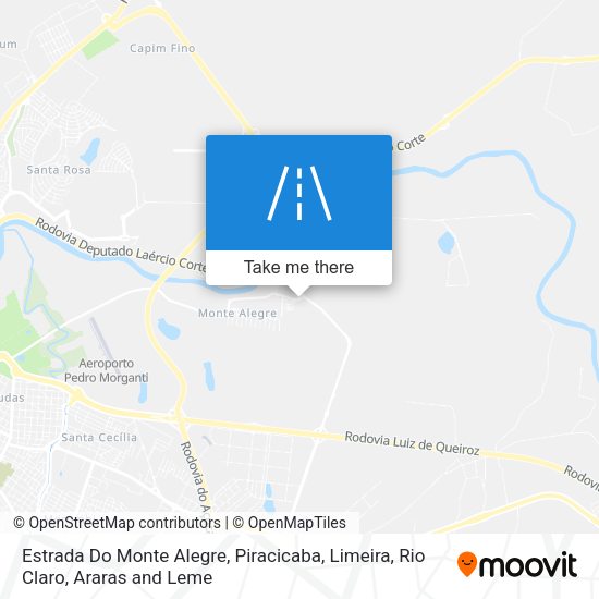 Estrada Do Monte Alegre map