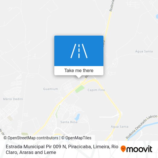 Estrada Municipal Pir 009 N map