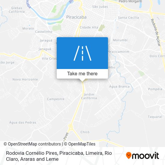 Rodovia Cornélio Pires map