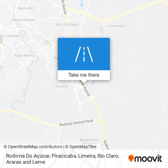 Rodovia Do Açúcar map