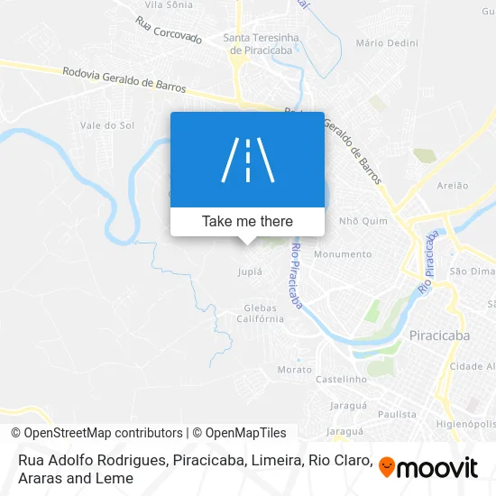 Rua Adolfo Rodrigues map