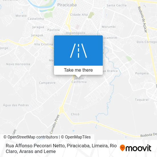 Rua Affonso Pecorari Netto map