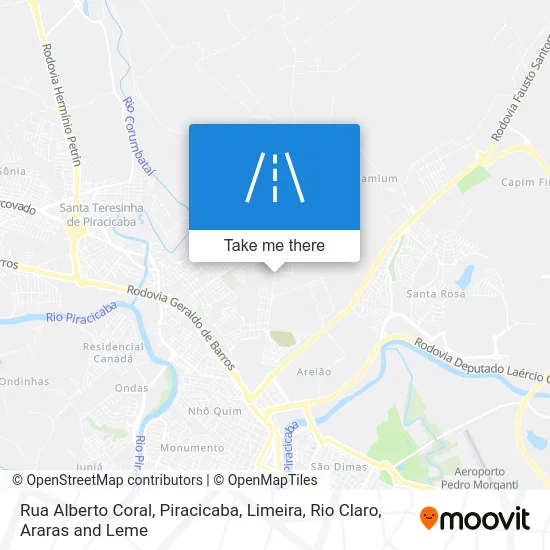 Rua Alberto Coral map