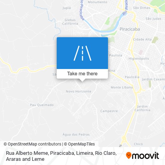 Mapa Rua Alberto Meme