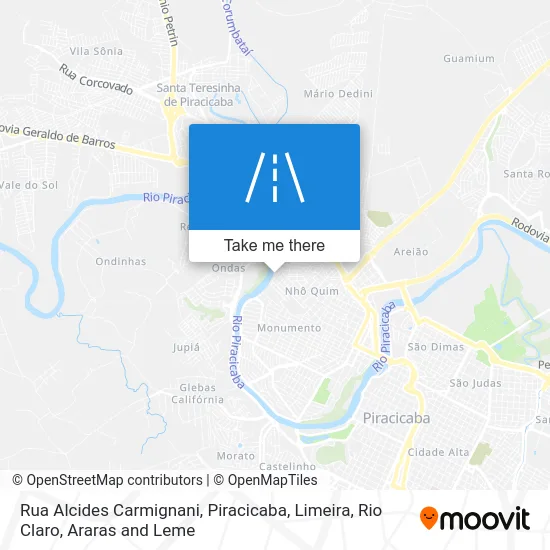 Rua Alcides Carmignani map