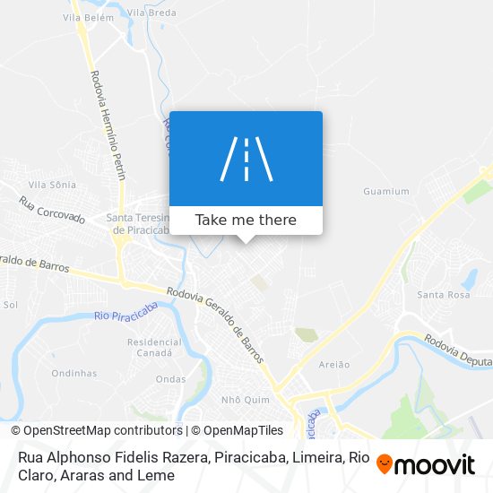 Rua Alphonso Fidelis Razera map