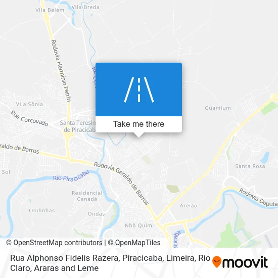 Rua Alphonso Fidelis Razera map
