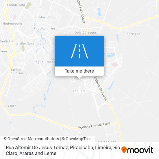 Mapa Rua Altemir De Jesus Tomaz