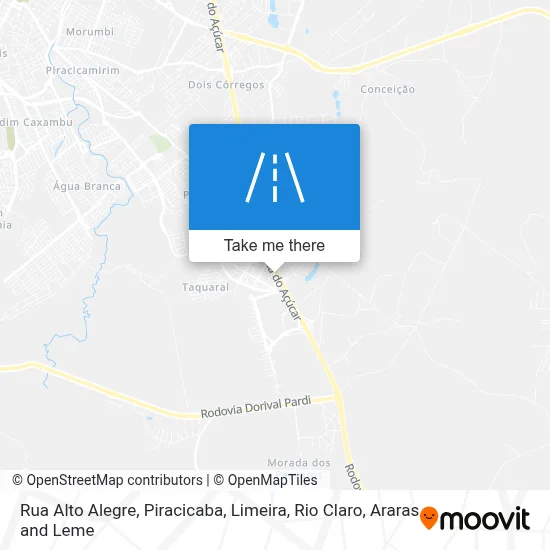 Rua Alto Alegre map