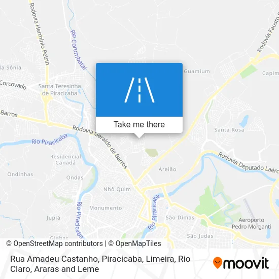 Rua Amadeu Castanho map