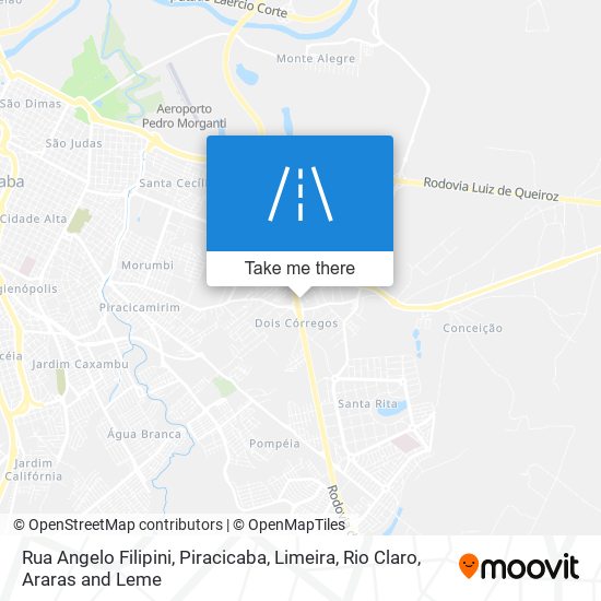 Rua Angelo Filipini map