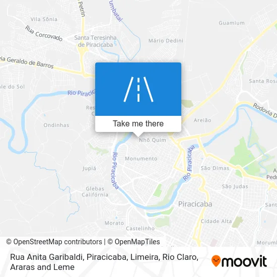 Rua Anita Garibaldi map