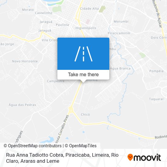 Rua Anna Tadiotto Cobra map