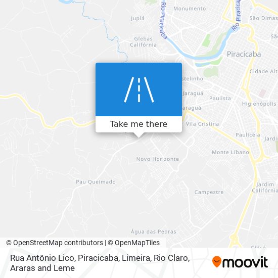 Rua Antônio Lico map