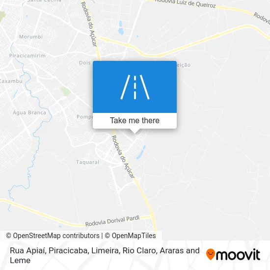 Rua Apiaí map