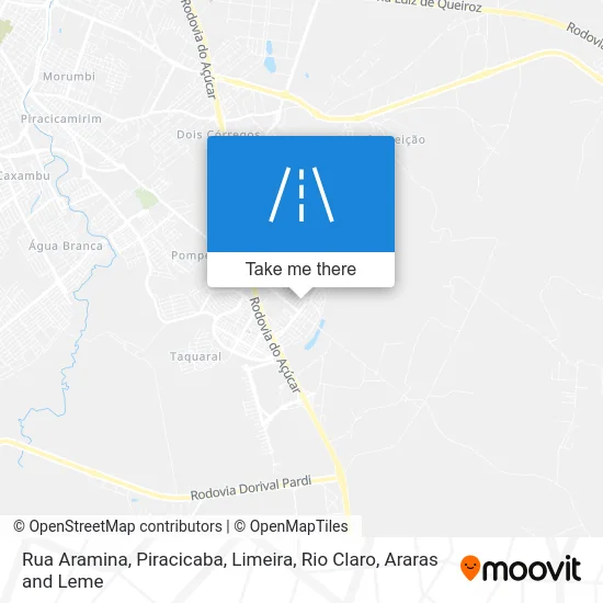 Rua Aramina map