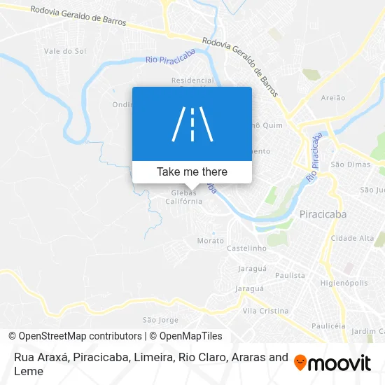 Rua Araxá map