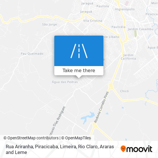 Mapa Rua Ariranha