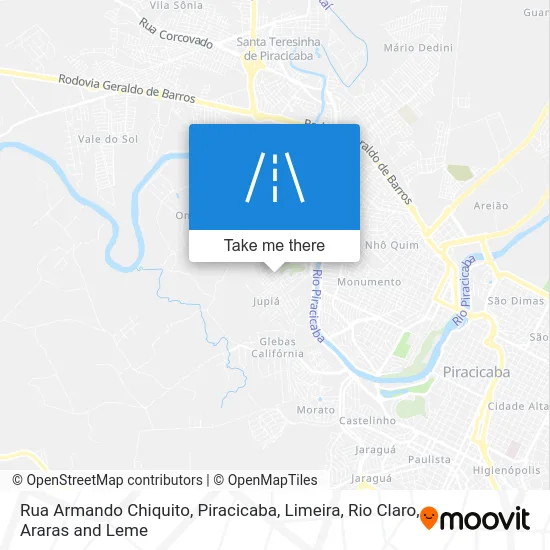 Rua Armando Chiquito map