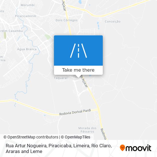 Mapa Rua Artur Nogueira