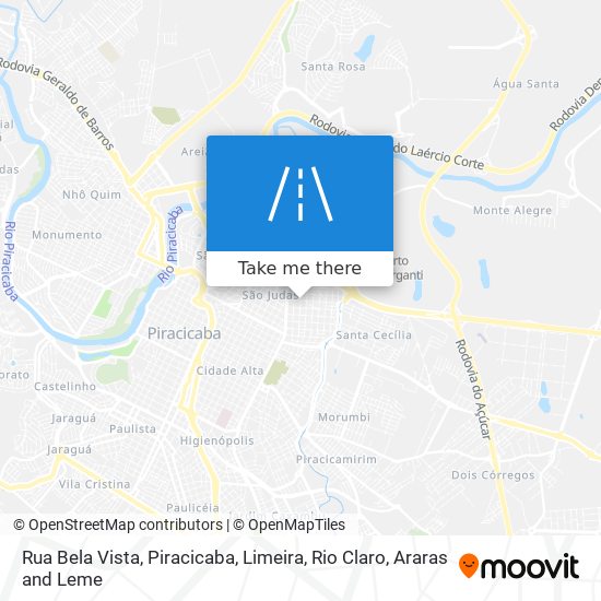 Rua Bela Vista map