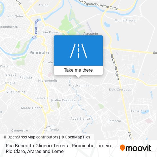 Rua Benedito Glicério Teixeira map