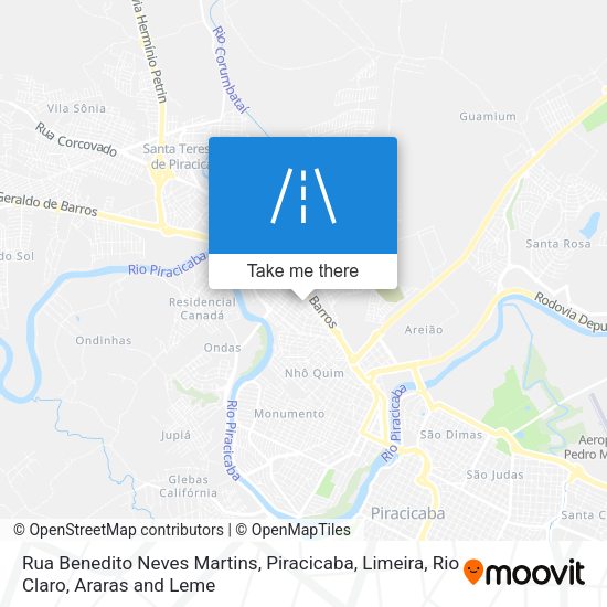 Rua Benedito Neves Martins map