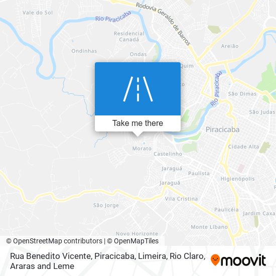 Rua Benedito Vicente map