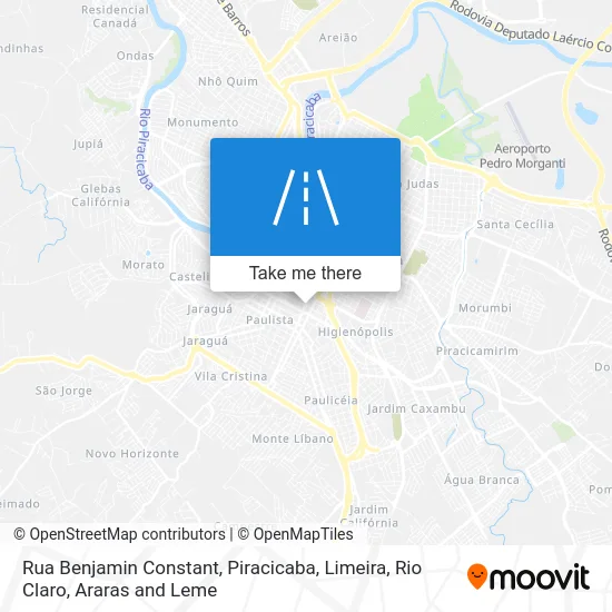 Rua Benjamin Constant map