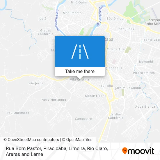 Rua Bom Pastor map