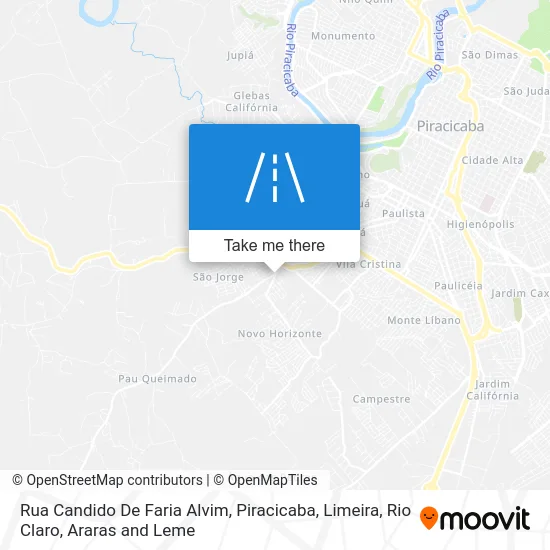 Rua Candido De Faria Alvim map