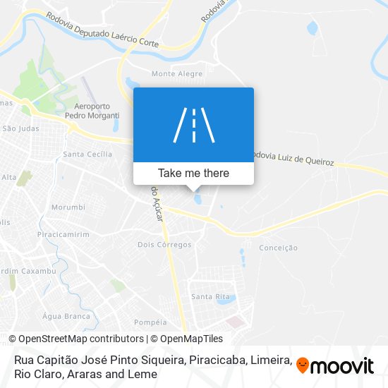 Mapa Rua Capitão José Pinto Siqueira